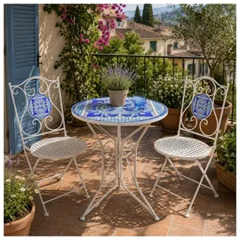 Hti-Living Gartentisch 55 x 55 x 68 cm Creme