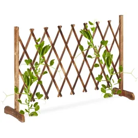 Relaxdays Rankgitter aus Holz 185 x 60 cm Natur