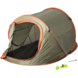 Pop Up Wurfzelt 2 Personen Zelt 220x120x95cm Campingzelt Trekkingzelt Strandzelt