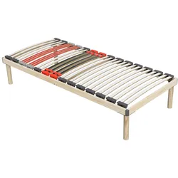 Coemo Hochwertiges Bettgestell mit Lattenrost 'DORADO' 90x200 cm Massivholz Buche