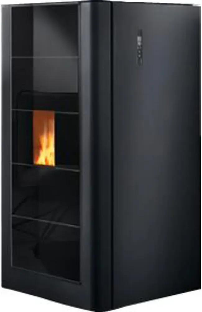 Wodtke Primärofen ivo.smart water+ 8 kW, Frontverkleidung Glas black