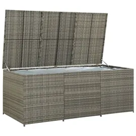 vidaXL Gartenbox Poly Rattan 180x90x70 cm Grau