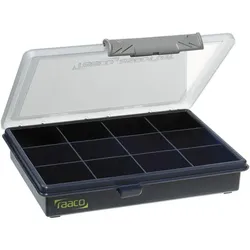 RAACO Sortimentkoffer Assorter 6-12 mit 12 fixen Fächern 175 x 143 x 32 mm
