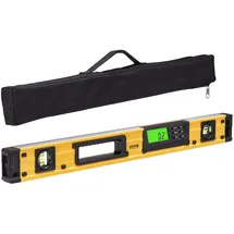 Vevor Digitaler Neigungssensor Aluminium Wasserwaage mit LCD-Bildschirm 600mm Länge 3 Libellen Messbereich von 0-360°(4x90°) 0,5mm/m Genauigkeit Speicheraufzeichnungs- & Hold-Funktion