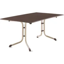 Sieger Boulevard-Klapptisch mit vivodur-Platte 165 x 95 x 73 cm champagner/schiefer mocca