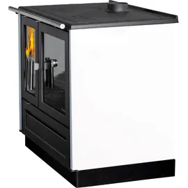 Plamen EEK A+ Holzherd Plamen 910 weiß, externe Zuluft, 9 kW Dauerbrandherd