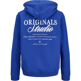 Jack & Jones Junior Kapuzensweatshirt bedruckt Blau 152