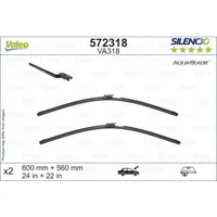 Valeo Wischblatt SILENCIO AQUABLADE SET