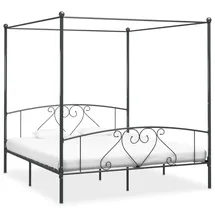 vidaXL Himmelbett 200 x 200 cm Grau