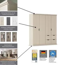 OTTO home Marlene Kleiderschrank 181 x 203 x 56 cm Weiß