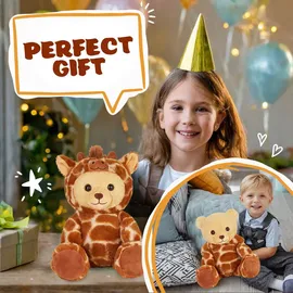brubies Teddy Giraffe 25 cm Braun/Beige/Hellbraun