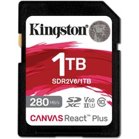 Kingston Canvas React Plus V60 R280/W150 SDXC 1TB, UHS-II