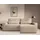 moeblo Möblo Ecksofa Cappuccino, Holzwerkstoff, 3-Sitzer, L-Form,L-Form, 248x162 cm, Wohnzimmer, Sofas & Couches, Wohnlandschaften, Ecksofas