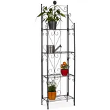 Relaxdays Blumenregal Metall 44x157x24 cm, Wohnzimmer, Wohnzimmertische, Blumenständer