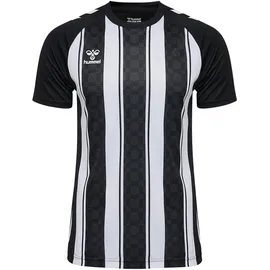 hummel hmlMATCH Striped Fußballtrikot 2114 - black/white 164