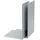 Alco Buchstütze Metall 130x240x140 mm Grau 2 St.