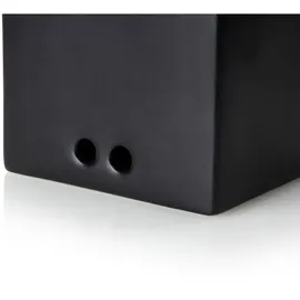 Continenta Vorratsdose rechteckig schwarz 18 x 15,5 x 20,5 cm 0,8 l