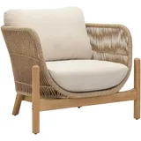 Dehner Sessel Portofino, Beige, Hellbraun