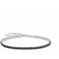 Thomas Sabo Tennisarmband mit schwarzen Steinen aus Sterlingsilber 21 Größe 21