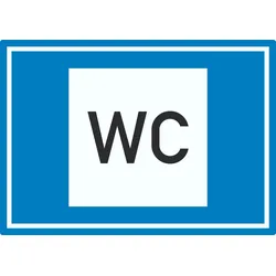 HB-Druck Toilette Symbol Aufkleber A4 (210x297mm)