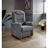 TV-Sessel SIT & MORE "Morten", grau (anthrazit), B:76cm H:111cm T:78cm, Luxus-Kunstleder, NaturLEDER (echtes Rindsleder), Luxus-Microfaser (100% Polyester), Sessel, in Größe S, wahlweise mit Motor und Aufstehhilfe
