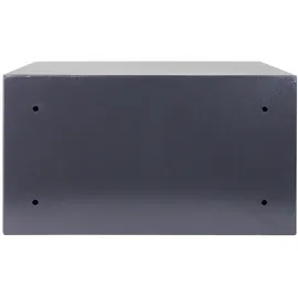 HMF 49204-11 Safe Tresor mit Schlüssel, Möbeltresor passend für Laptop und Ordner 45 x 25 x 36,5 cm Anthrazit