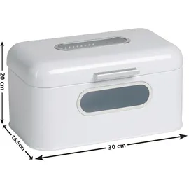 Echtwerk Retro Brotkasten smal weiß