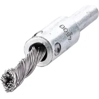 Lessmann Pinselbürste D.6mm Schaft 6mm Drahtstärke 0,35mm STA 4500min-1