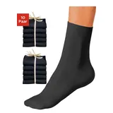 GO IN Basicsocken 10er Pack Schwarz 39-42