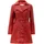 Ricano Lucy, Damen, Ledermantel (Slim Fit) – echtes Lamm Leder – Einreiher rot, L, - L