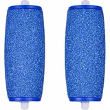 Ersatz-Rollenköpfe für elektrische Fußfeile, kompatibel mit Scholl Express Pedi Fußfeile, extra grob, normal und glatt (Blau Regular Coarse, 2)