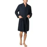 SCHIESSER Herren Bademantel blau unifarben, blau, NOS