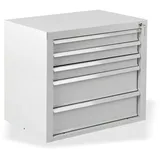 Proregal Schubladenschrank Kobra mit 5 Schubladen HxBxT 60x70x43,5cm | Lichtgrau