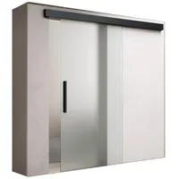 doporro Glasschiebetür Türen Schwarz Softclose-Automatik Schiebetür Schwebetür 102.5 cm x 205 cm