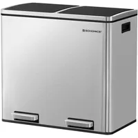 Songmics Mülltrennsystem 48 l Silber