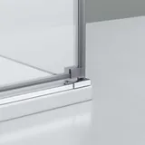 nextrend - gmbh Bernstein DX403 Eckdusche mit Drehtür rechts 80 x 80 cm transparent Echtglas