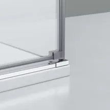 nextrend - gmbh Bernstein DX403 Eckdusche mit Drehtür rechts 80 x 80 cm transparent Echtglas