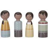 Little Dutch 7122 FSC Holz Puppenhaus Zusatz Spielset 4-teilig - Familie Evi
