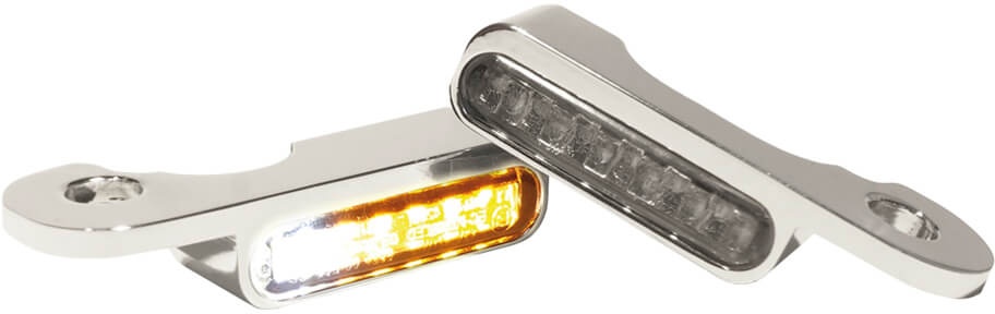 HeinzBikes LED Armaturen Blinker-Positionslicht-Kombination CVO Modelle 02-, silber, silber