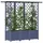 vidaXL Hochbeet mit Rankgitter und Dach 162,5 x 40 x 138 cm Grau