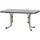 Sieger Boulevard-Klapptisch mit mecalit-Pro-Platte 150 x 90 x 72 cm champagner/schieferdekor mocca