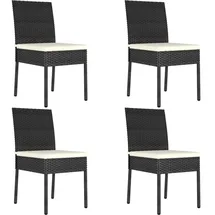 vidaXL Gartenstuhl 49,5 x 99,1 x 46,5 cm schwarz 4 St.