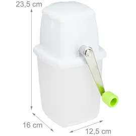 Relaxdays Eiscrusher weiß, grün