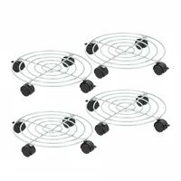 Relaxdays Pflanzenroller 4er Set Ø 32 cm