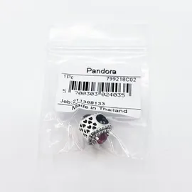 Pandora Funkelndes mehrstufiges Herz Rot 799218C02