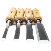 Primaster Stechbeitel-Set 4-teilig mit Holzgriff