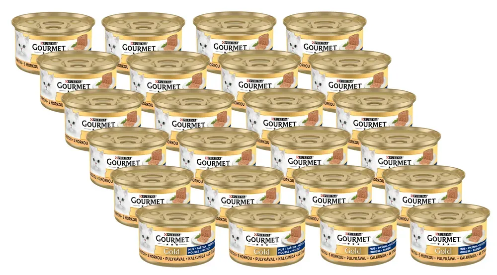 Purina Gourmet Gold Mousse mit Pute 24x85g (Rabatt für Stammkunden 3%)