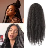 Marley Twist Braiding Hair Afro Twist Hair Kinky Curly Cuban Twist Hair Senegalese Twist Crochet Hair Marley Twist Hair Synthetic Crochet Braids Marley Hair Extensions (4#,12inch/6packs)