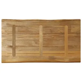 vidaXL Tischplatte mit Baumkante 110x60x2,5 cm Raues Mango Massivholz