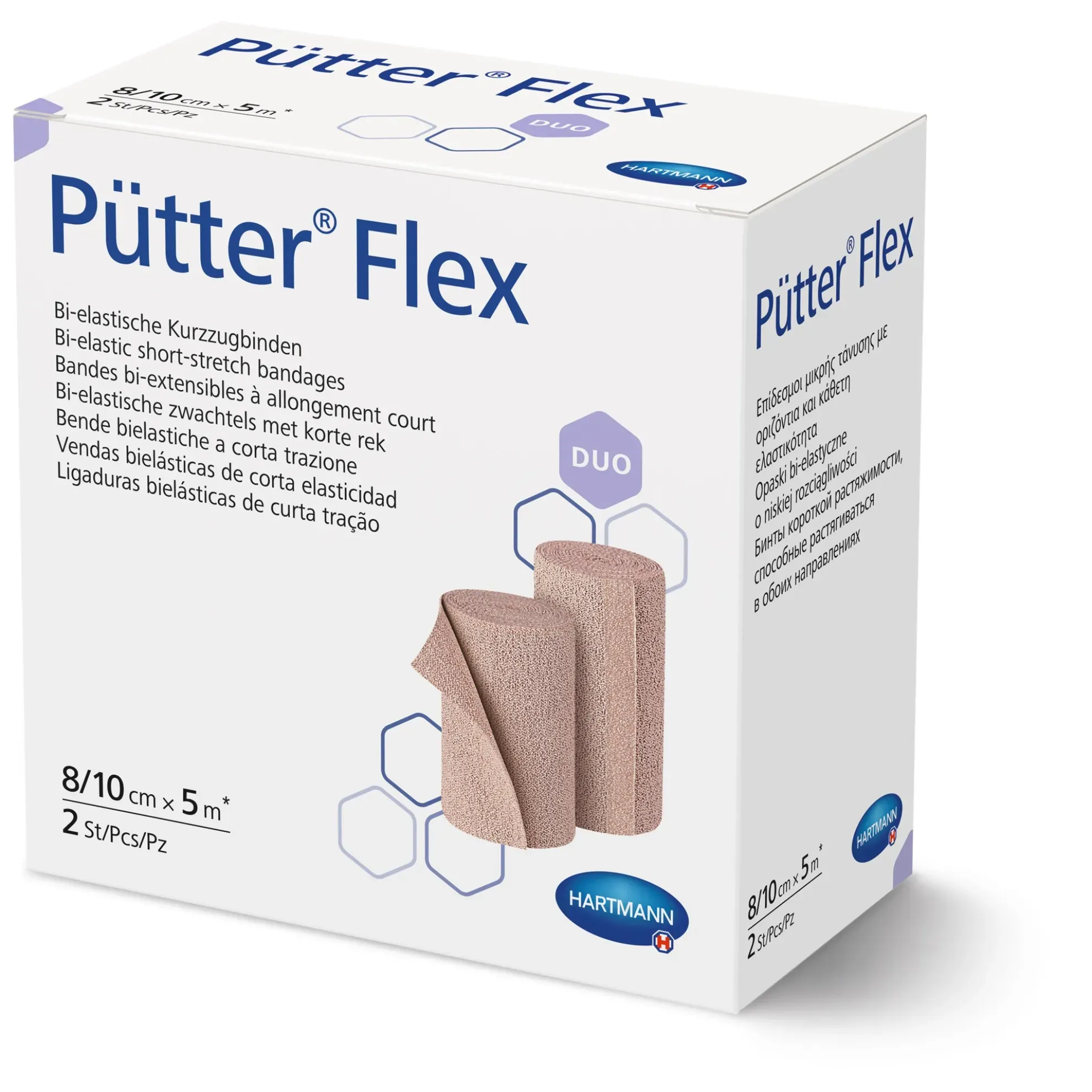PÜTTER Flex DUO Binde 8cm/10 cmx5 m 2 ST